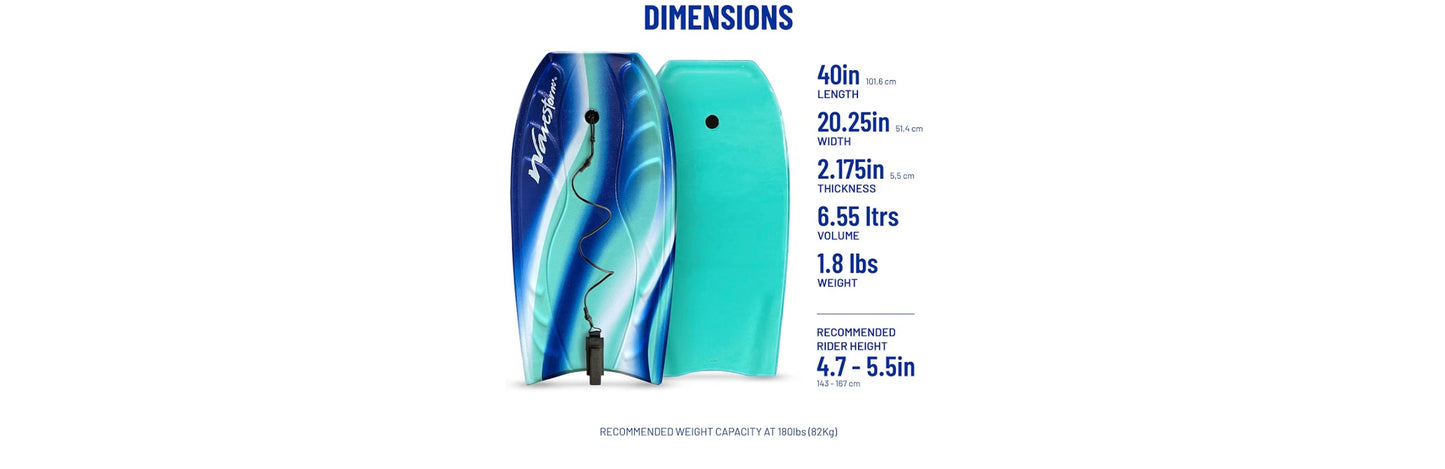 40” Wavestorm Bodyboard Rental
