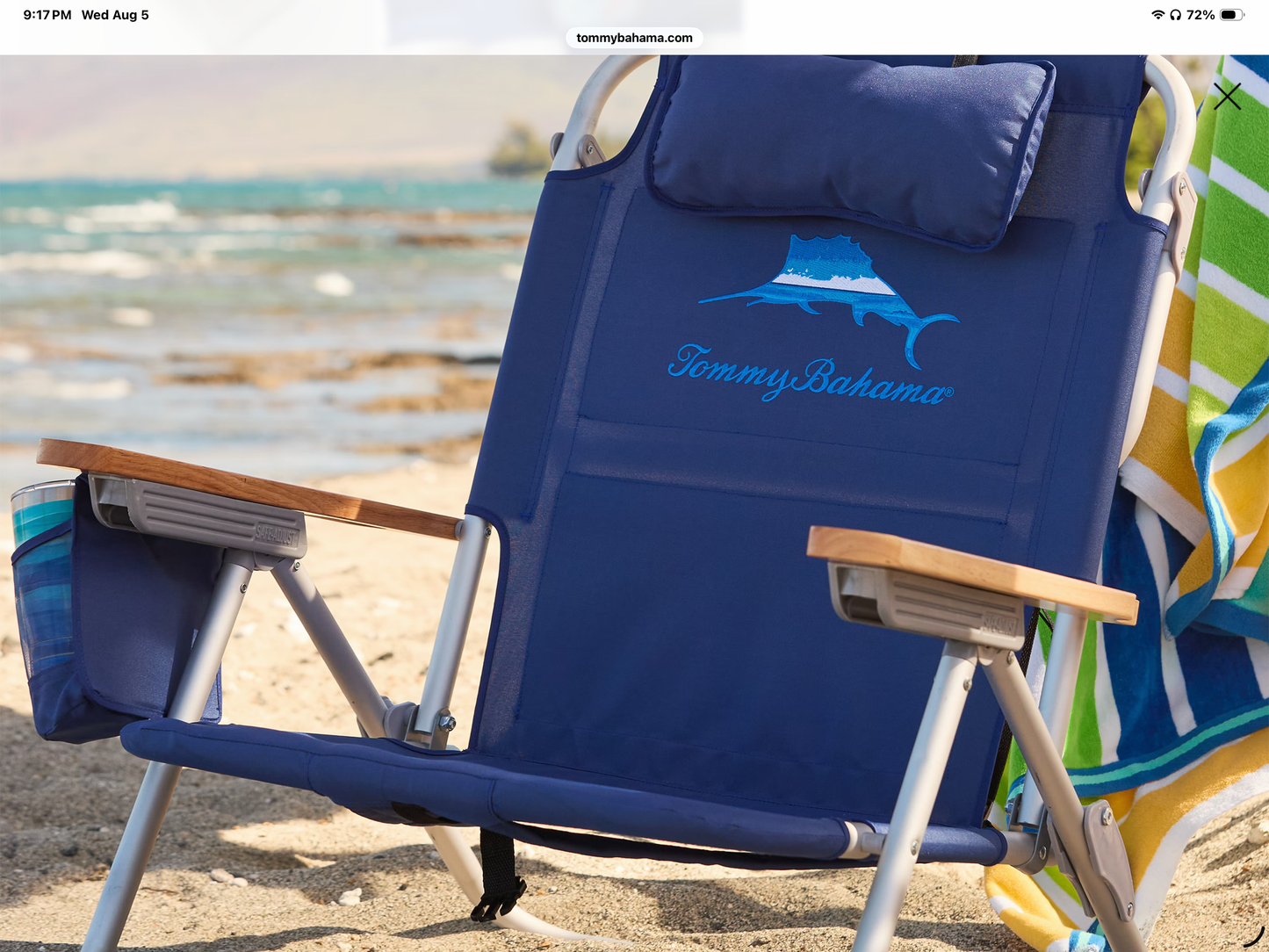 Tommy Bahama Deluxe Backpack Beach Chair