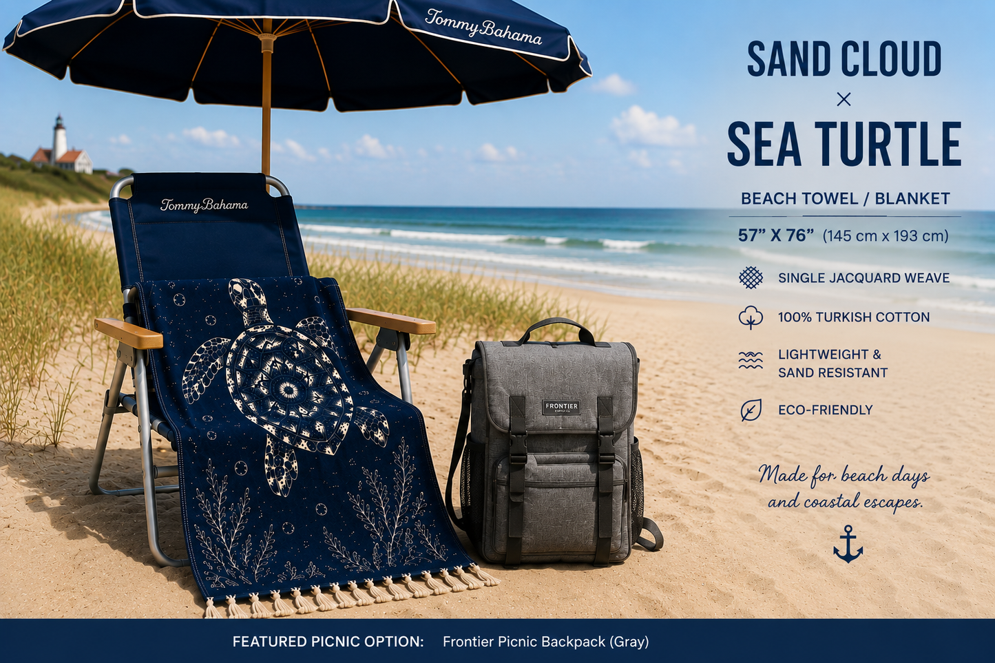 Sand Cloud Sea Turtle Beach Towel Rental